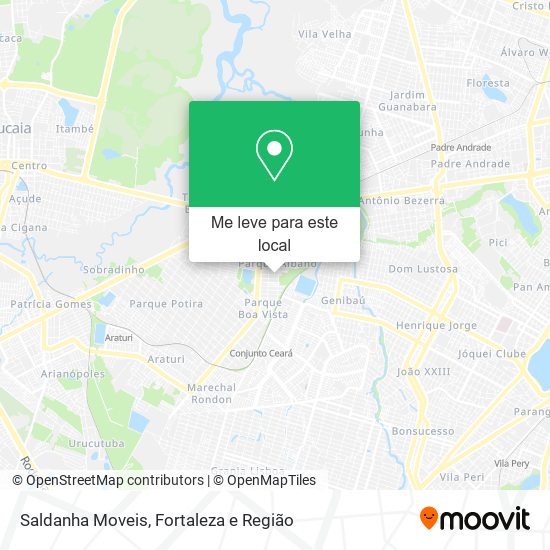 Saldanha Moveis mapa