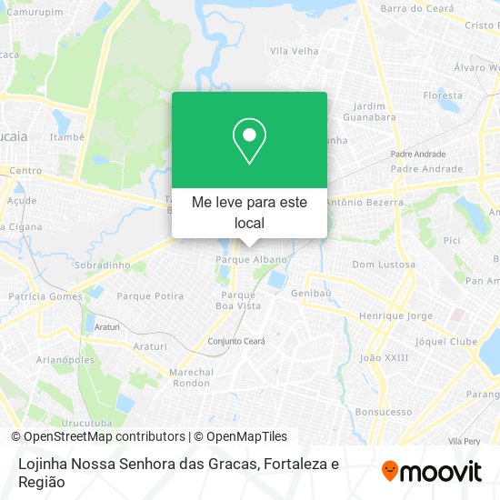 Lojinha Nossa Senhora das Gracas mapa