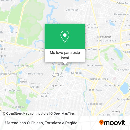 Mercadinho O Chicao mapa