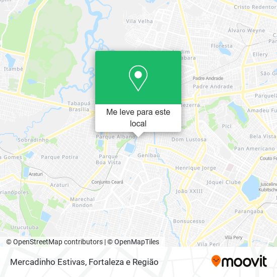 Mercadinho Estivas mapa