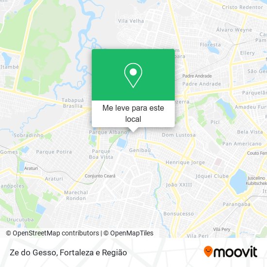 Ze do Gesso mapa