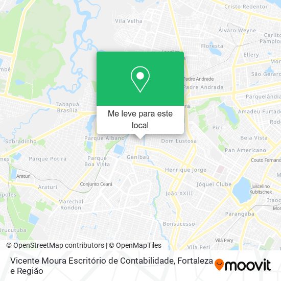 Vicente Moura Escritório de Contabilidade mapa