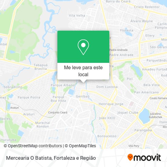 Mercearia O Batista mapa