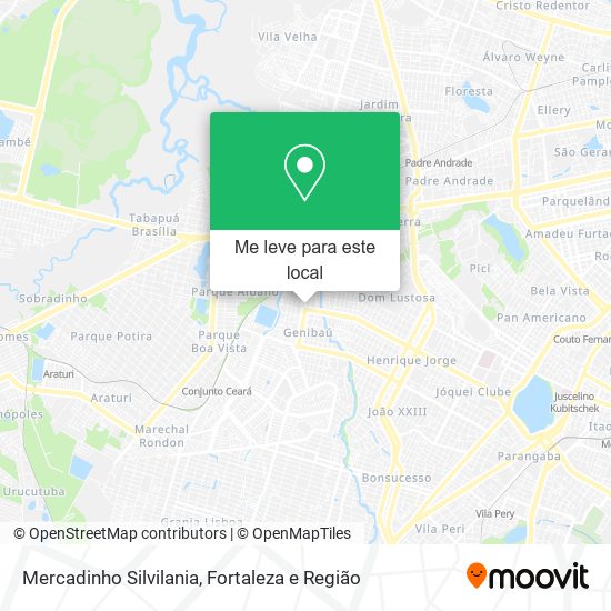 Mercadinho Silvilania mapa