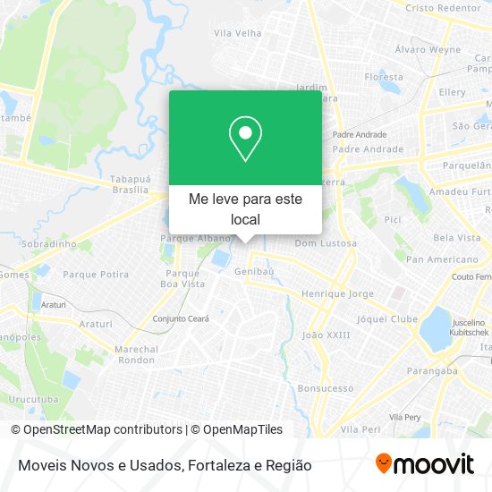 Moveis Novos e Usados mapa