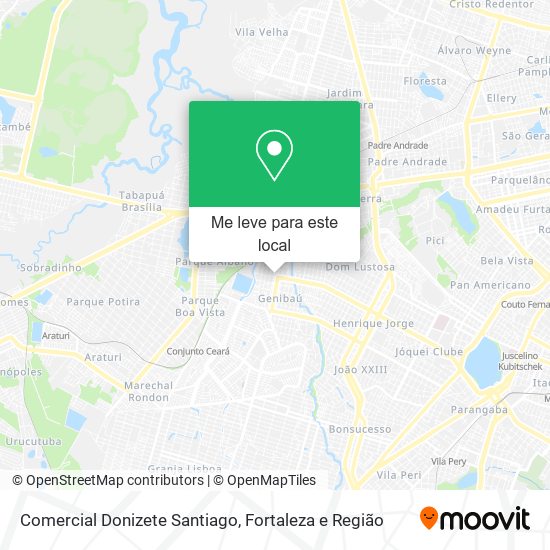 Comercial Donizete Santiago mapa