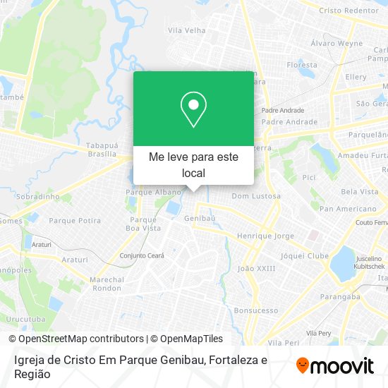 Igreja de Cristo Em Parque Genibau mapa