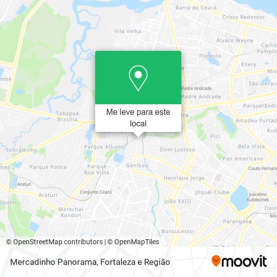 Mercadinho Panorama mapa