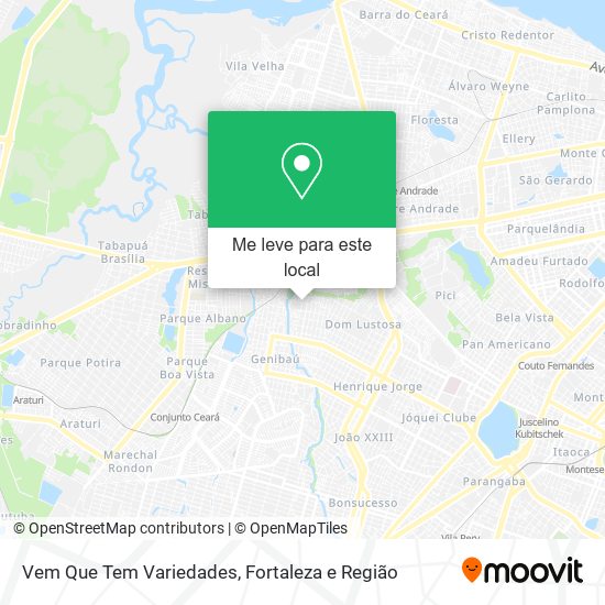 Vem Que Tem Variedades mapa