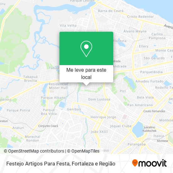 Festejo Artigos Para Festa mapa