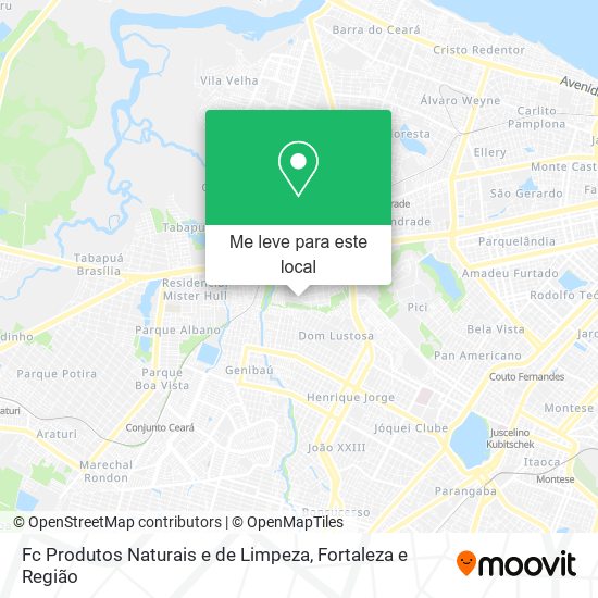 Fc Produtos Naturais e de Limpeza mapa