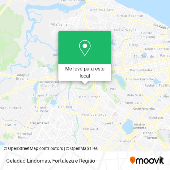 Geladao Lindomas mapa