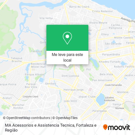 MA Acessorios e Assistencia Tecnica mapa