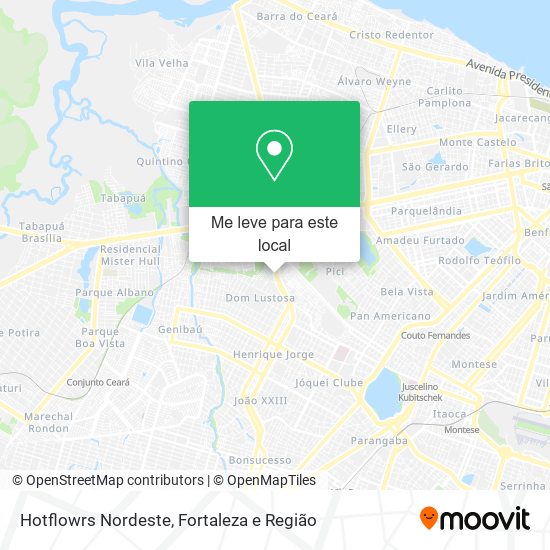 Hotflowrs Nordeste mapa