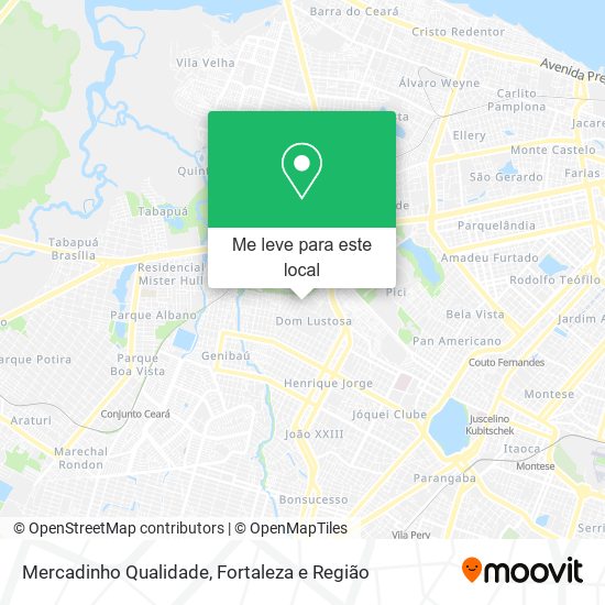 Mercadinho Qualidade mapa