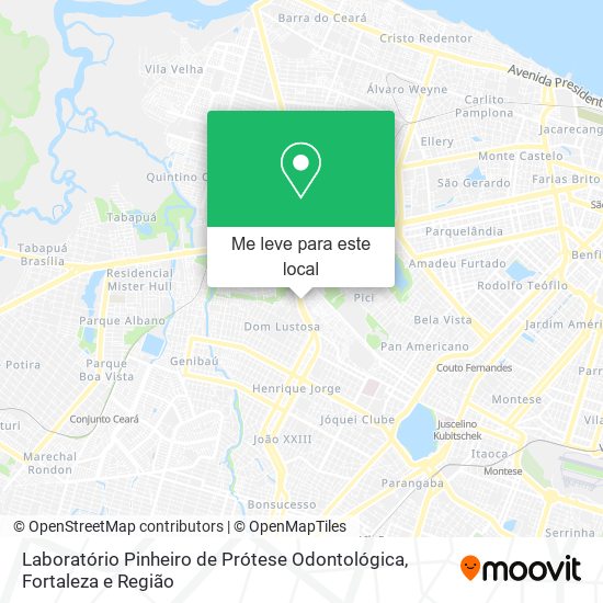 Laboratório Pinheiro de Prótese Odontológica mapa