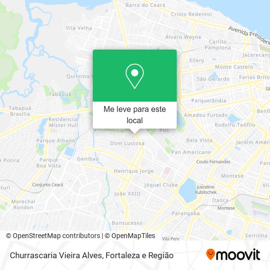 Churrascaria Vieira Alves mapa