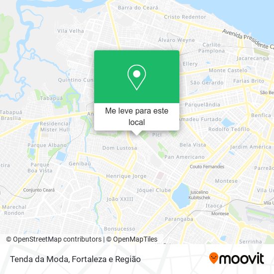 Tenda da Moda mapa