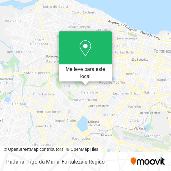 Padaria Trigo da Maria mapa