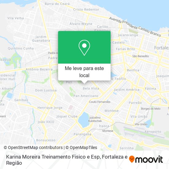 Karina Moreira Treinamento Fisico e Esp mapa