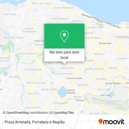 Pizza Arretada mapa