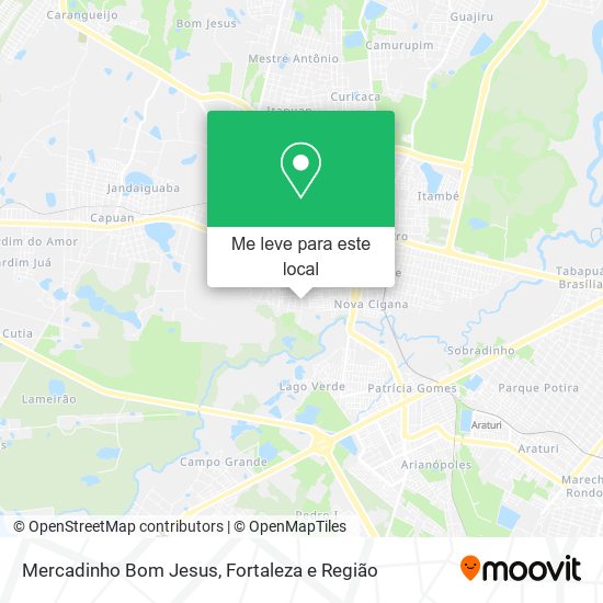 Mercadinho Bom Jesus mapa