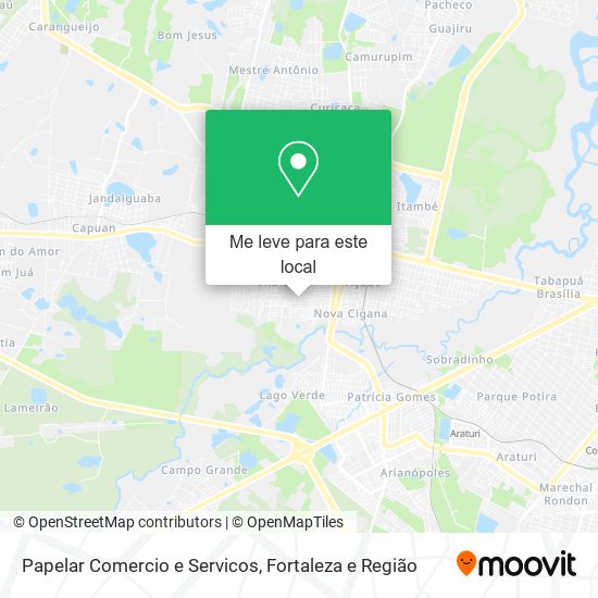 Papelar Comercio e Servicos mapa