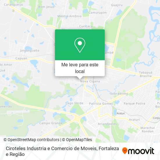 Ciroteles Industria e Comercio de Moveis mapa