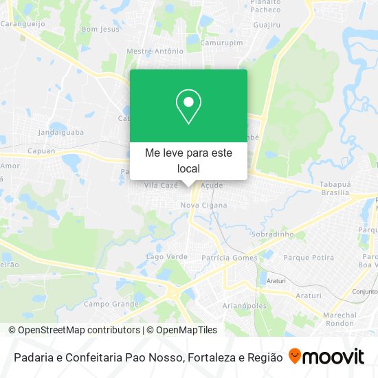 Padaria e Confeitaria Pao Nosso mapa