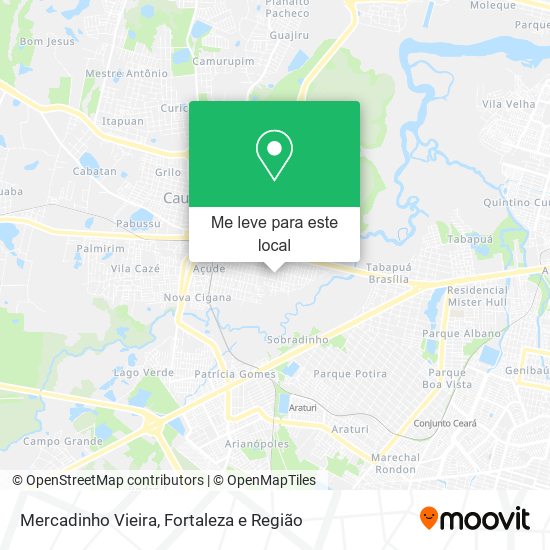 Mercadinho Vieira mapa