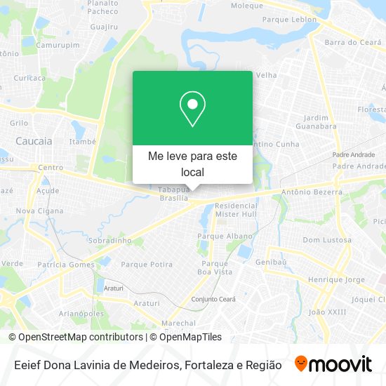 Eeief Dona Lavinia de Medeiros mapa