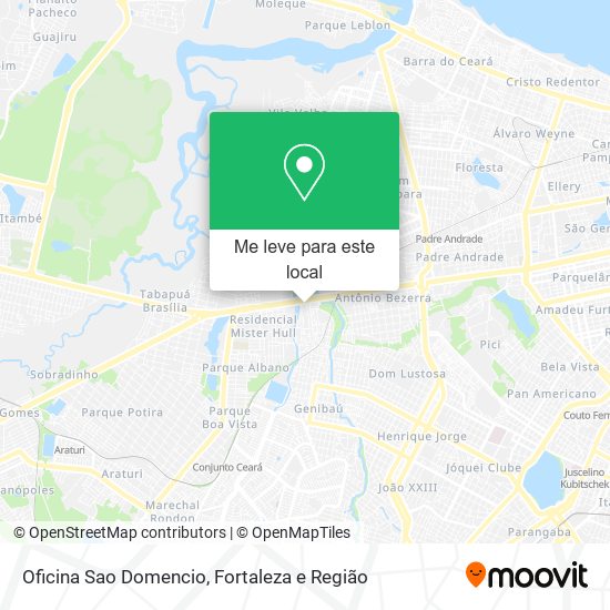 Oficina Sao Domencio mapa