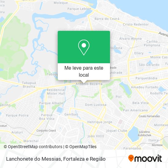 Lanchonete do Messias mapa