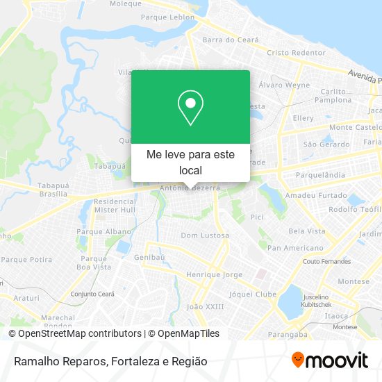 Ramalho Reparos mapa
