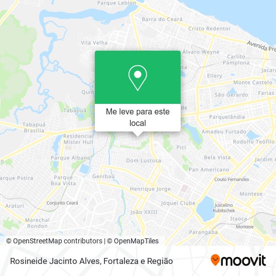 Rosineide Jacinto Alves mapa