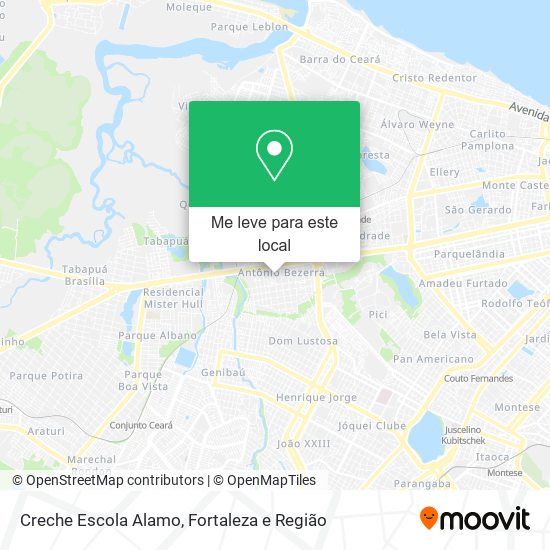 Creche Escola Alamo mapa