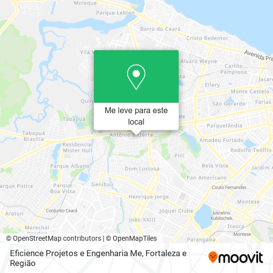 Eficience Projetos e Engenharia Me mapa