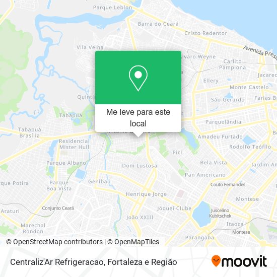 Centraliz'Ar Refrigeracao mapa