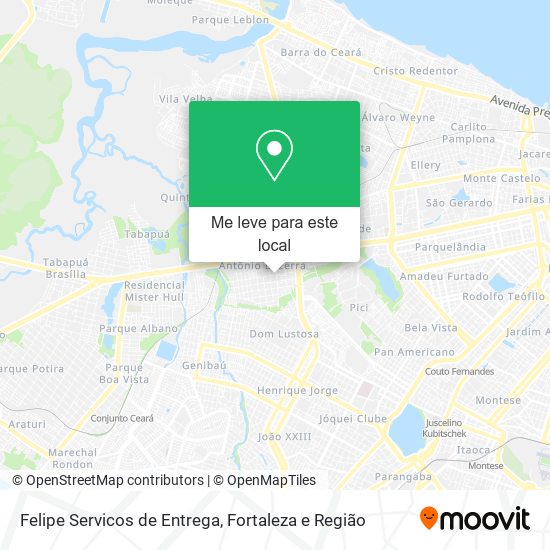 Felipe Servicos de Entrega mapa