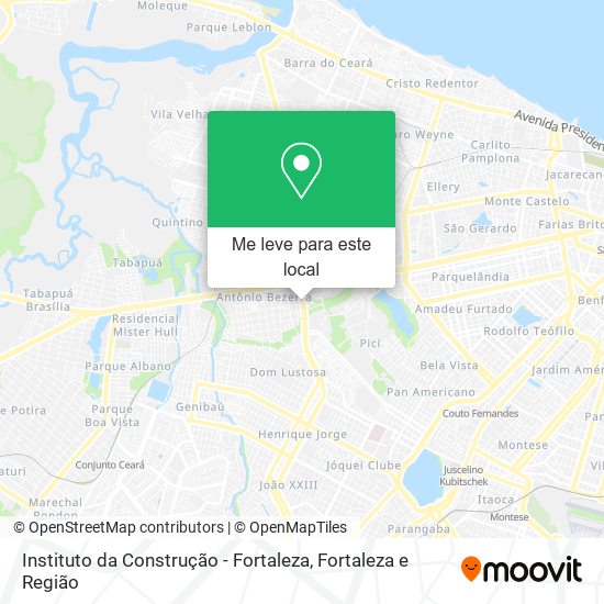Instituto da Construção - Fortaleza mapa