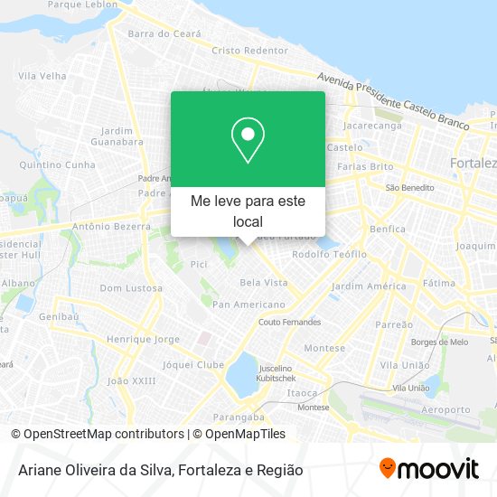 Ariane Oliveira da Silva mapa