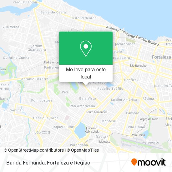 Bar da Fernanda mapa