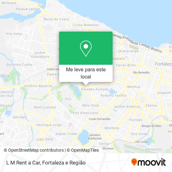 L M Rent a Car mapa