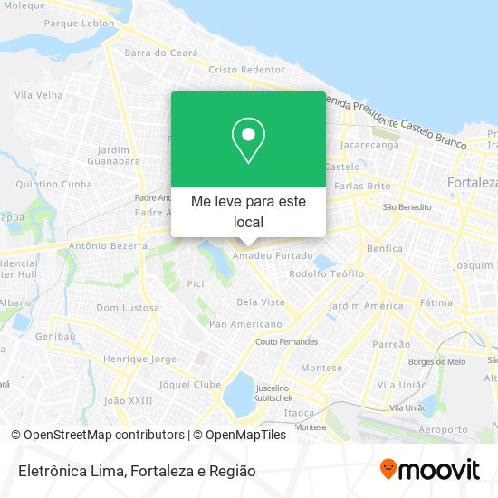 Eletrônica Lima mapa