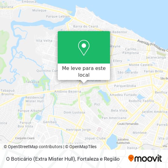 O Boticário (Extra Mister Hull) mapa