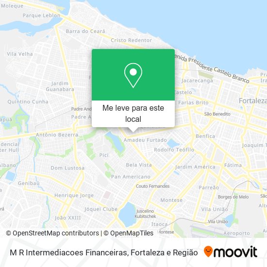 M R Intermediacoes Financeiras mapa