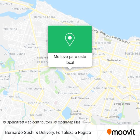 Bernardo Sushi & Delivery mapa