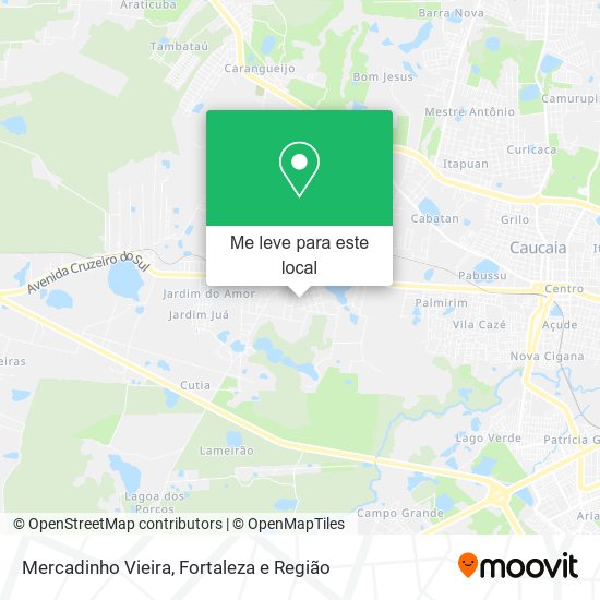 Mercadinho Vieira mapa