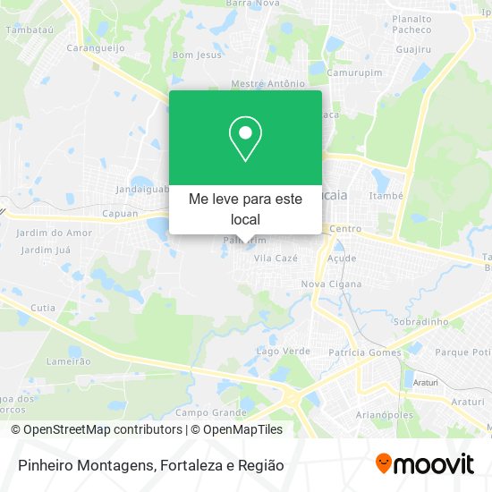 Pinheiro Montagens mapa