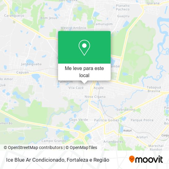 Ice Blue Ar Condicionado mapa